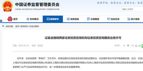 投资咨询服务撤销公告